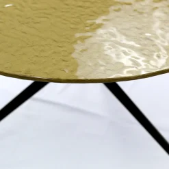 Viadurini Living Moderne Couchtische-Couchtisch mit runder Platte aus Glas, hergestellt in Italien – Siste