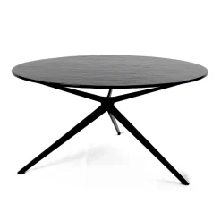 Viadurini Living Moderne Couchtische-Couchtisch mit runder Platte aus Glas, hergestellt in Italien – Siste