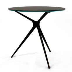 Viadurini Living Moderne Couchtische-Couchtisch mit runder Platte aus Feinsteinzeug, hergestellt in Italien – Siste