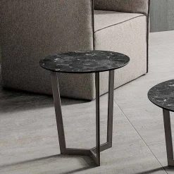 Viadurini Living Moderne Couchtische-Couchtisch mit runder Platte aus laminiertem HPL Made in Italy - Mina