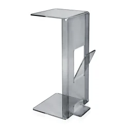 Viadurini Living Moderne Couchtische-Couchtisch mit Zeitschriftenständer aus Plexiglas, hergestellt in Italien – Belle