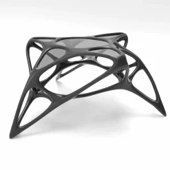 Viadurini Design Moderne Couchtische-Couchtisch modern aus Glas und Solid Surface® Lunar Table#2