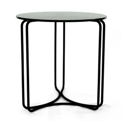 Viadurini Living Moderne Couchtische-Couchtisch und Sockel aus Glas mit 3 Halbmonden, hergestellt in Italien – Arepa