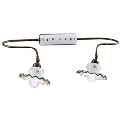 Ferroluce Vintage Wandleuchten-Country Handverzierte Wandleuchte aus Keramik - Rom