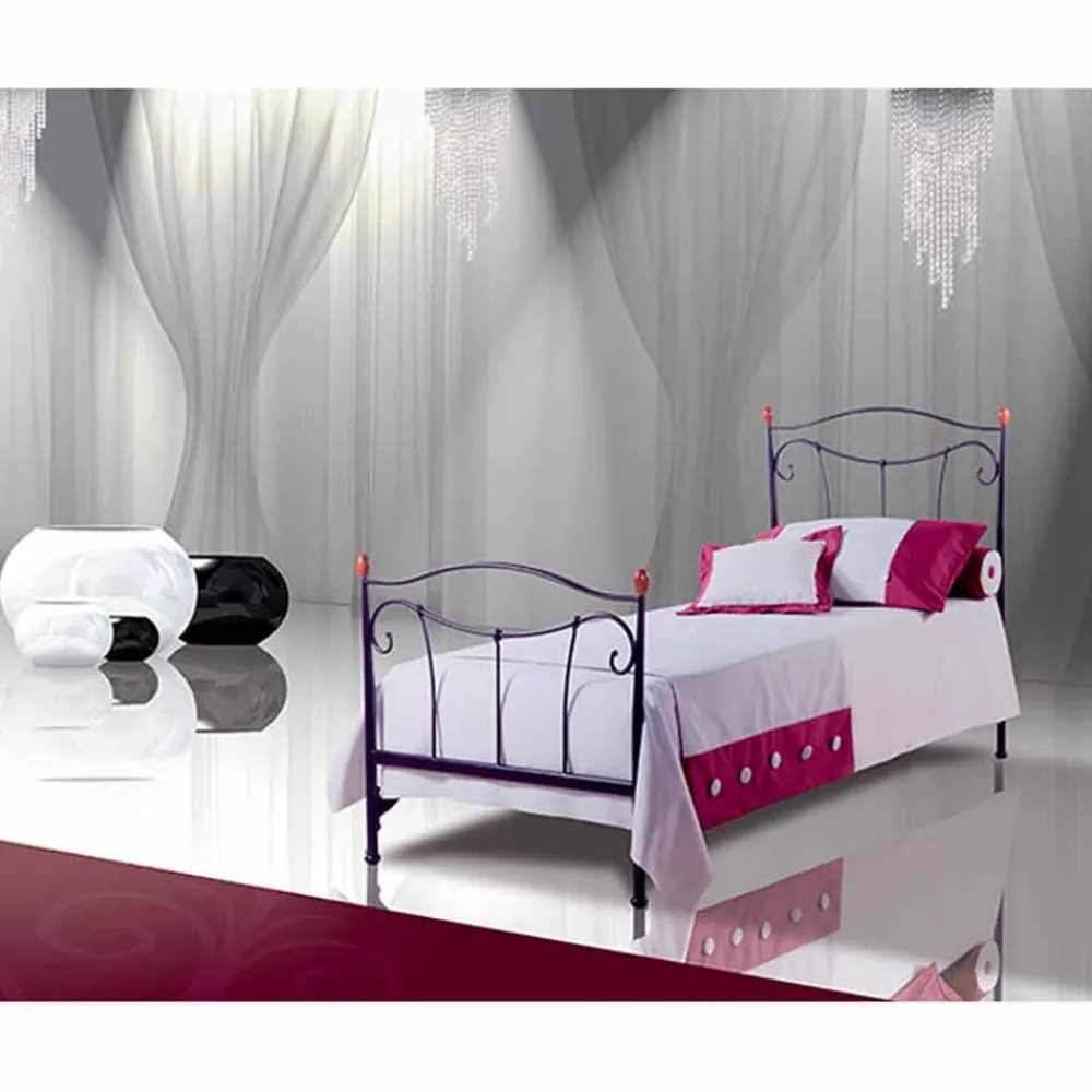 Viadurini Night Design Maßgeschneiderte Möbel|Einzelbetten Aus Schmiedeeisen-Dalia Einzelbetten aus Schmiedeeisen in Design