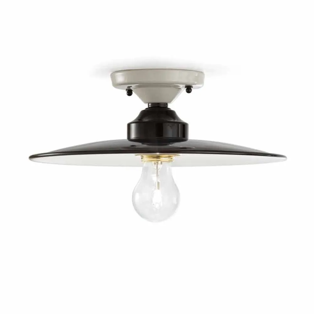 Ferroluce Klassische Deckenleuchten-Deckenlampe aus Keramik Jane