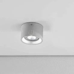 Aldo Bernardi Moderne Deckenleuchten-Deckenlampe rund aus Beton oder Gips Nadir 8 von