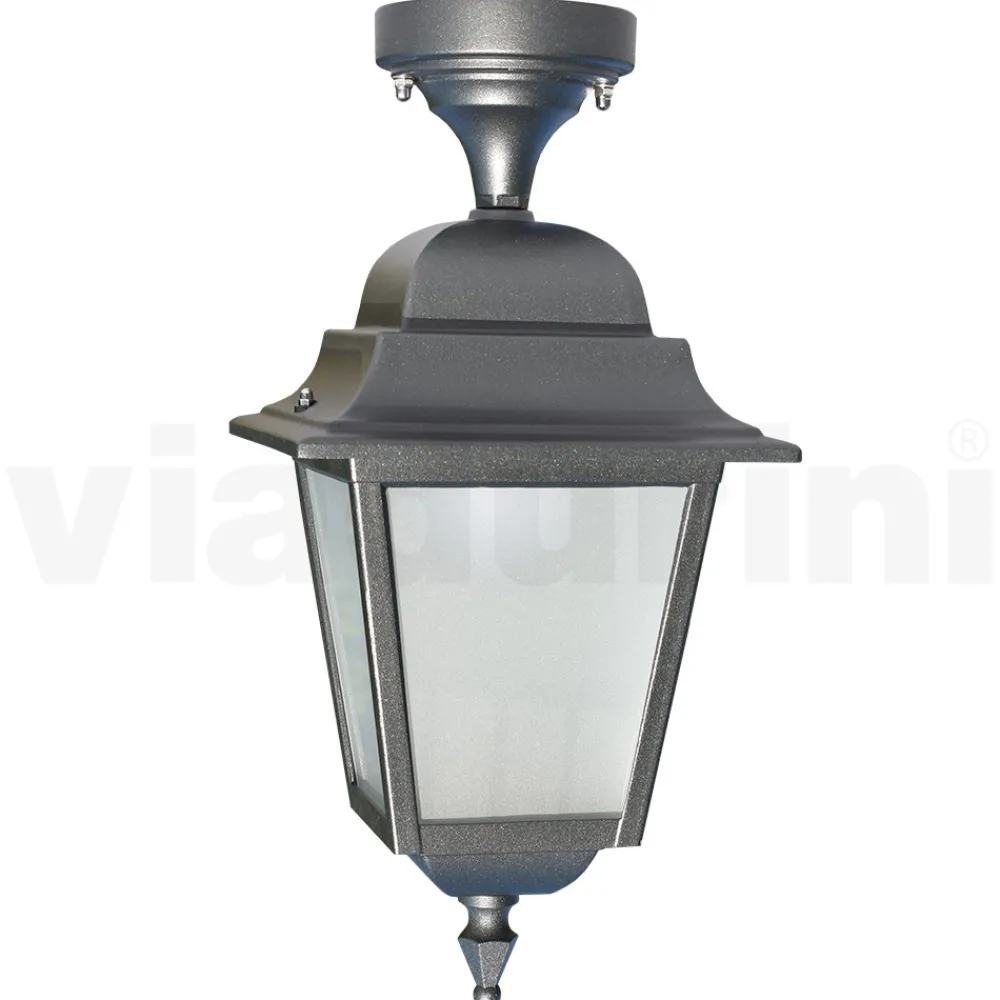 Viadurini Lighting Gartenlaternen-Deckenlaterne aus Aluminiumdruckguss und Glasdiffusor - Scintilla