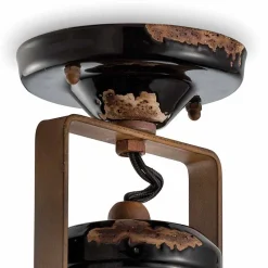 Ferroluce Vintage Deckenleuchten-Deckenleuchte aus Keramik, Glas und Metall Bryanna