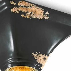 Ferroluce Vintage Deckenleuchten-Deckenleuchte aus Keramik im Vintage Stil viereckig Ashley Feroluce