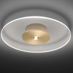 Viadurini Lighting Moderne Deckenleuchten-Deckenleuchte aus Metall mit mikrogepunktetem Plexiglasdiffusor - Nora