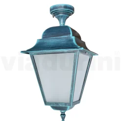 Viadurini Lighting Garten-Wandlampen-Deckenleuchte für den Außenbereich aus Aluminium und sandgestrahltem Glas - Alchemist