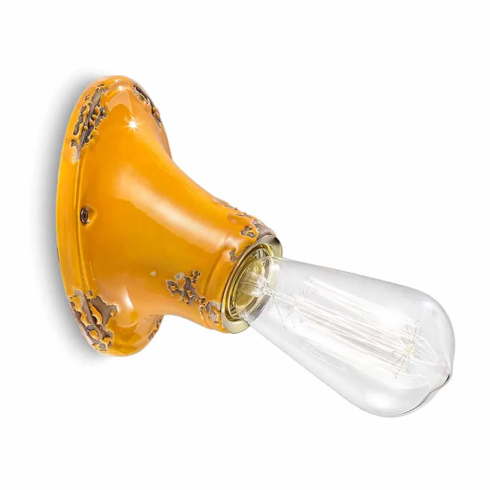 Ferroluce Vintage Wandleuchten-Deckenleuchte im Retro Design Vintage