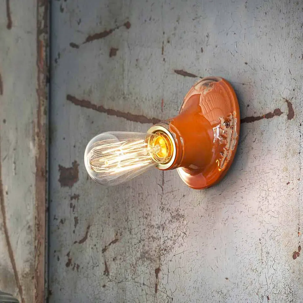 Ferroluce Vintage Wandleuchten-Deckenleuchte im Retro Design Vintage