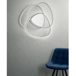 Viadurini Lighting Moderne Deckenleuchten-Deckenleuchte LED-Wandleuchte aus Metall mit Gold- oder Silberfinish - Rosella