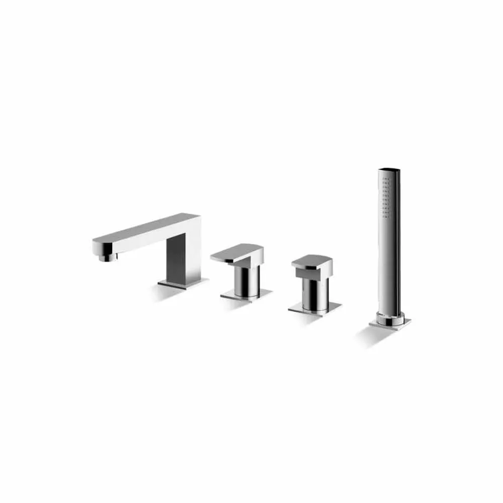 Viadurini Taps Badewannearmaturen-Deckmischer aus verchromtem Messing Made in Italy - Sika