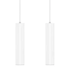 Viadurini Lighting Moderne Pendelleuchten-Dekorative Pendelleuchte aus weißem oder schwarzem Aluminium, 2 Stück - Rebolla
