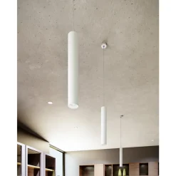 Viadurini Lighting Moderne Pendelleuchten-Dekorative Pendelleuchte aus weißem oder schwarzem Aluminium, 2 Stück - Rebolla