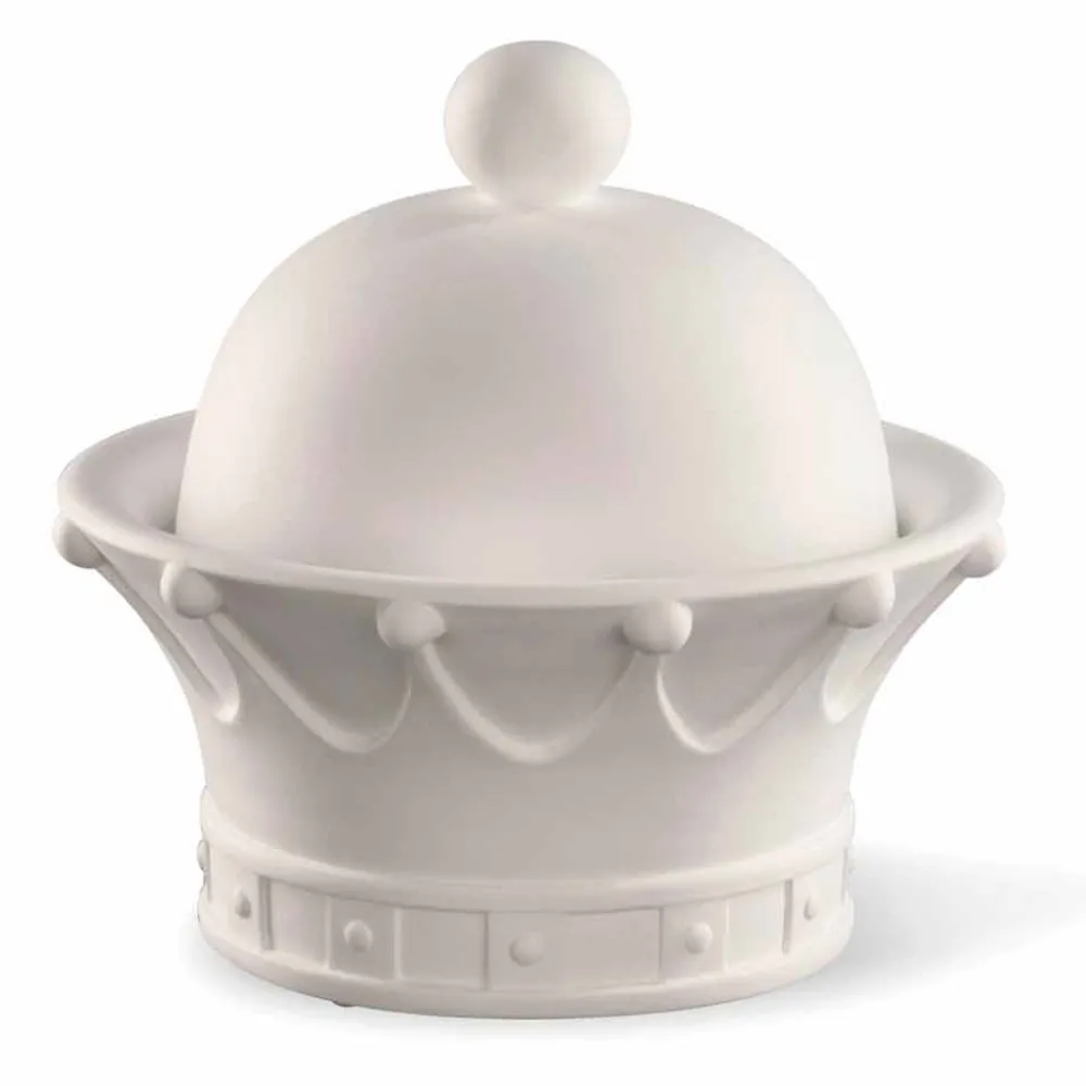 Viadurini Living Deko Artikel Und Wohnaccessoires-Dekorative Statue aus weißer Keramik, handgefertigt in Italien - Queen