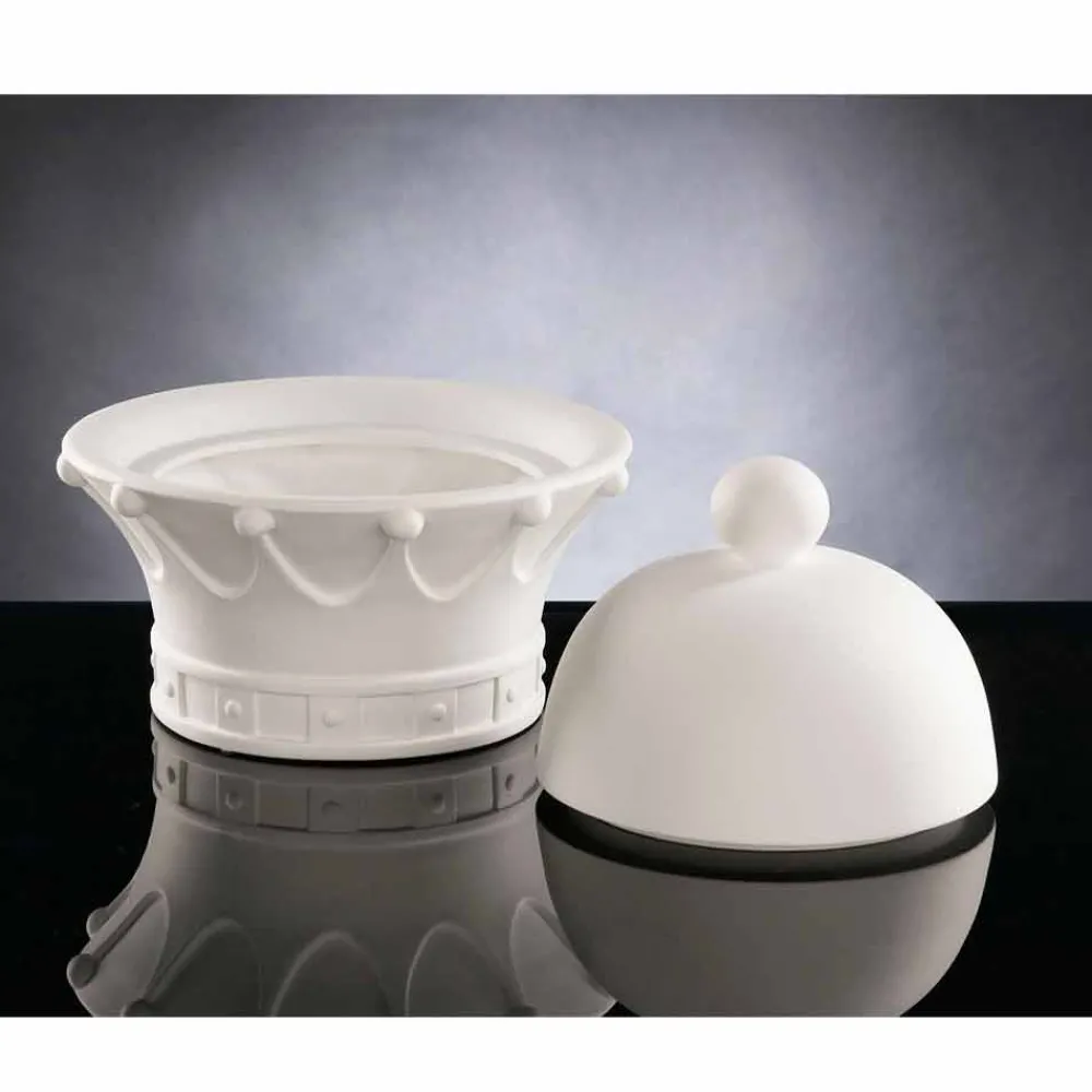 Viadurini Living Deko Artikel Und Wohnaccessoires-Dekorative Statue aus weißer Keramik, handgefertigt in Italien - Queen