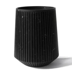 Viadurini Decor Deko Vasen-Dekorative Vase aus weißem Carrara-Marmor oder Portoro-Design mit Streifen - Kairo