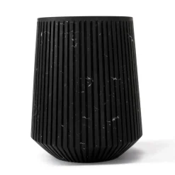 Viadurini Decor Deko Vasen-Dekorative Vase aus weißem Carrara-Marmor oder Portoro-Design mit Streifen - Kairo