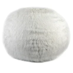 Viadurini Living Sitzsäcke|Sitzsäcke-Dekorativer Hocker für das Wohnzimmer aus weißem Stoff mit Doppelnähten - Seven