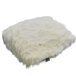 Viadurini Living Sitzsäcke|Sitzsäcke-Dekorativer Hocker für das Wohnzimmer aus weißem Stoff mit Doppelnähten - Seven