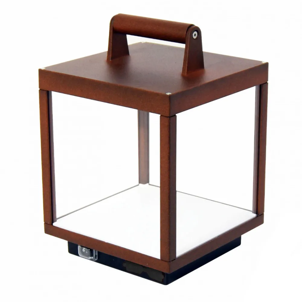 Viadurini Lighting Gartenlampion-Dekorativer LED-Außenstrahler aus weißem Aluminium oder Corten - Bettina