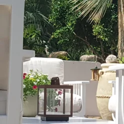 Viadurini Lighting Gartenlampion-Dekorativer LED-Außenstrahler aus weißem Aluminium oder Corten - Bettina