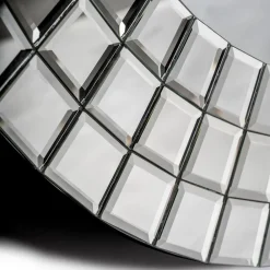 Viadurini Living Wandspiegel-Dekorativer runder Wandspiegel mit Glasmosaikrahmen – Lila