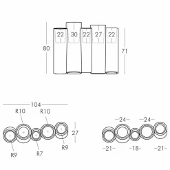SLIDE Gartenideen-Dekorativer Vase für modernes Design im Freien Bambus hergestellt in Italien