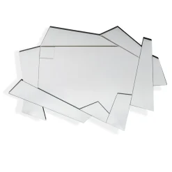 Viadurini Living Wandspiegel-Dekorativer Wandspiegel aus Glas mit geformtem Rahmen - Nefro