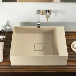 Viadurini Bathroom Design Waschbecken Aus Solid Surface-Design Aufsatzwaschbecken in Italien hergestellt, Lavis