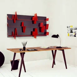 Mabele Moderne Design Bücherregale-Design Bücherregal Battikuore 186x101(3 Regale) , handgefertigte Produkt