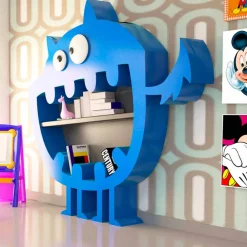 Viadurini Design Moderne Design Bücherregale-Design Bücherregal Hardy Made in Italy