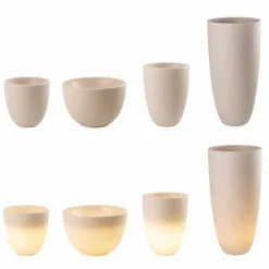 Viadurini Lighting Lichtmöbel-Design Beleuchtete Außen- und Innenvase aus farbigem Polyethylen - Svasostar