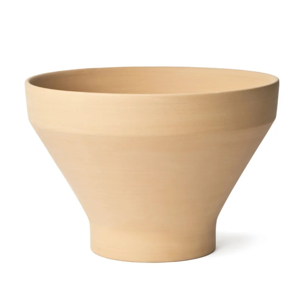 Viadurini in the Garden Deko Vasen-Design Blumenvase aus Terrakotta mit Untertasse Made in Italy - Ettie