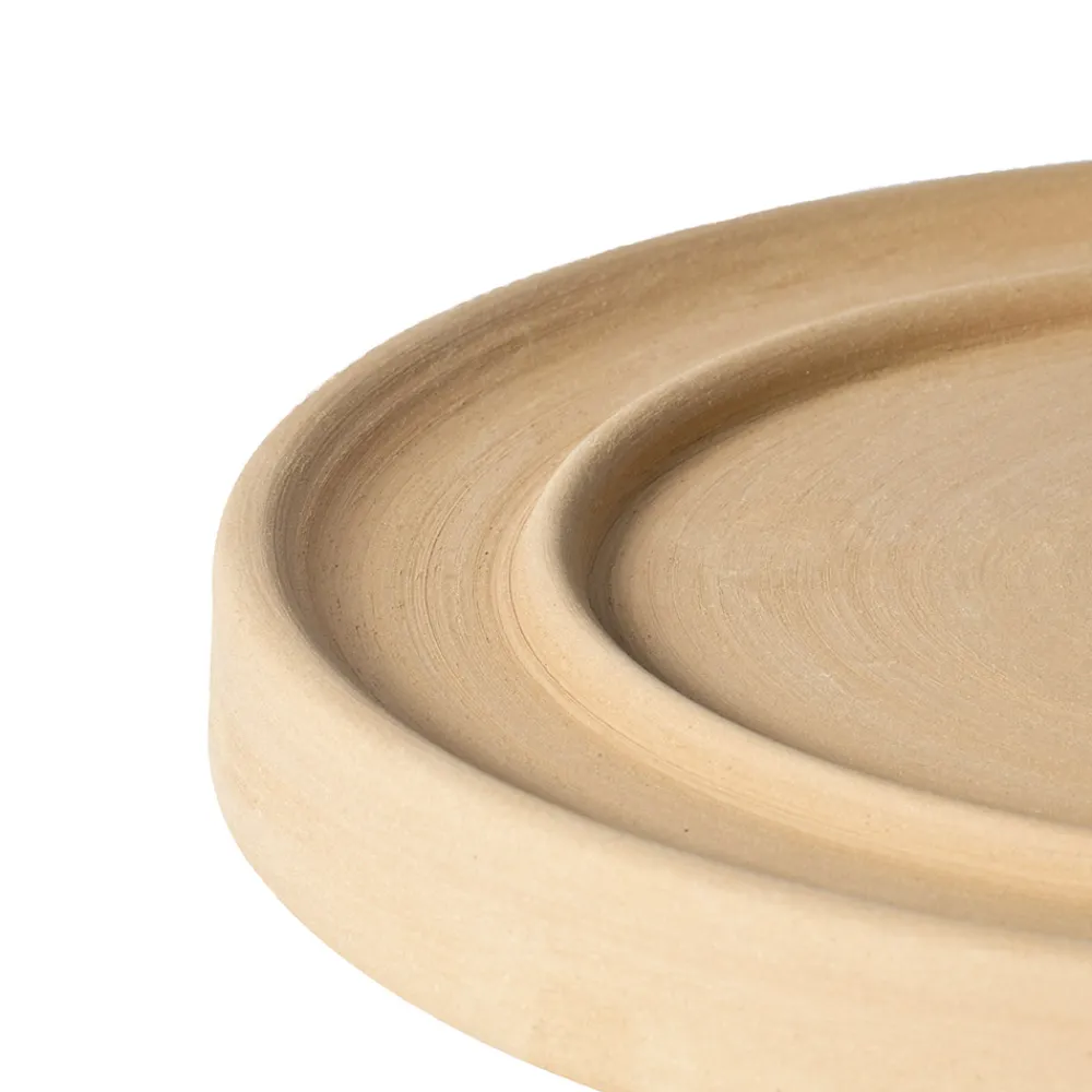 Viadurini in the Garden Deko Vasen-Design Blumenvase aus Terrakotta mit Untertasse Made in Italy - Ettie