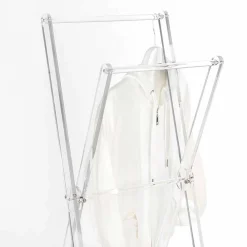 Viadurini Bathroom Badetuchhalter-Design Boden Handtuchhalter aus transparentem Plexiglas oder mit Holz - Stendio