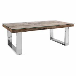 Viadurini Living Moderne Couchtische-Design Couchtisch aus Holz, Glas und Stahl Homemotion - Frederic