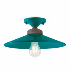 Ferroluce Vintage Deckenleuchten-Design Deckenleuchte aus Keramik und Messing Cecilia