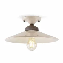 Ferroluce Vintage Deckenleuchten-Design Deckenleuchte aus Keramik und Messing Cecilia