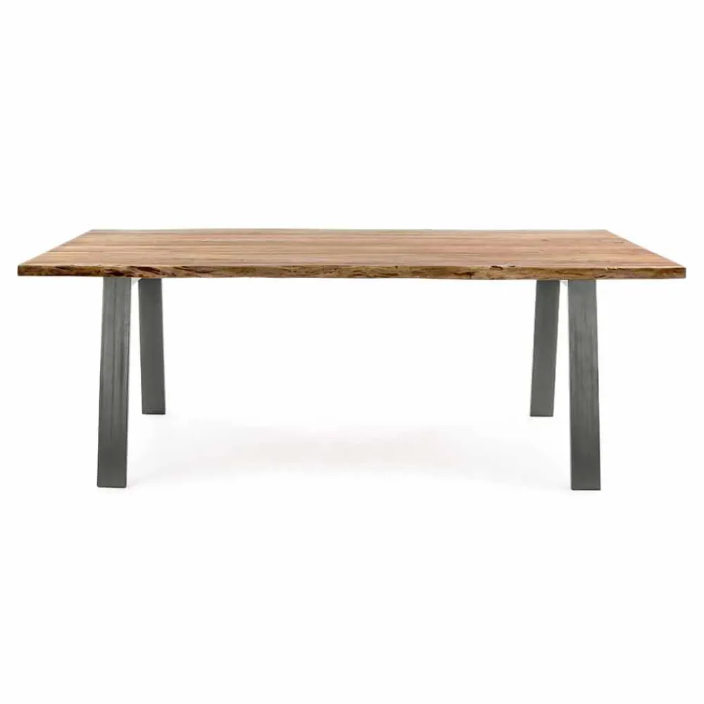 Viadurini Living Esstische-Design Esstisch aus Holz und Stahl Homemotion - Cannes