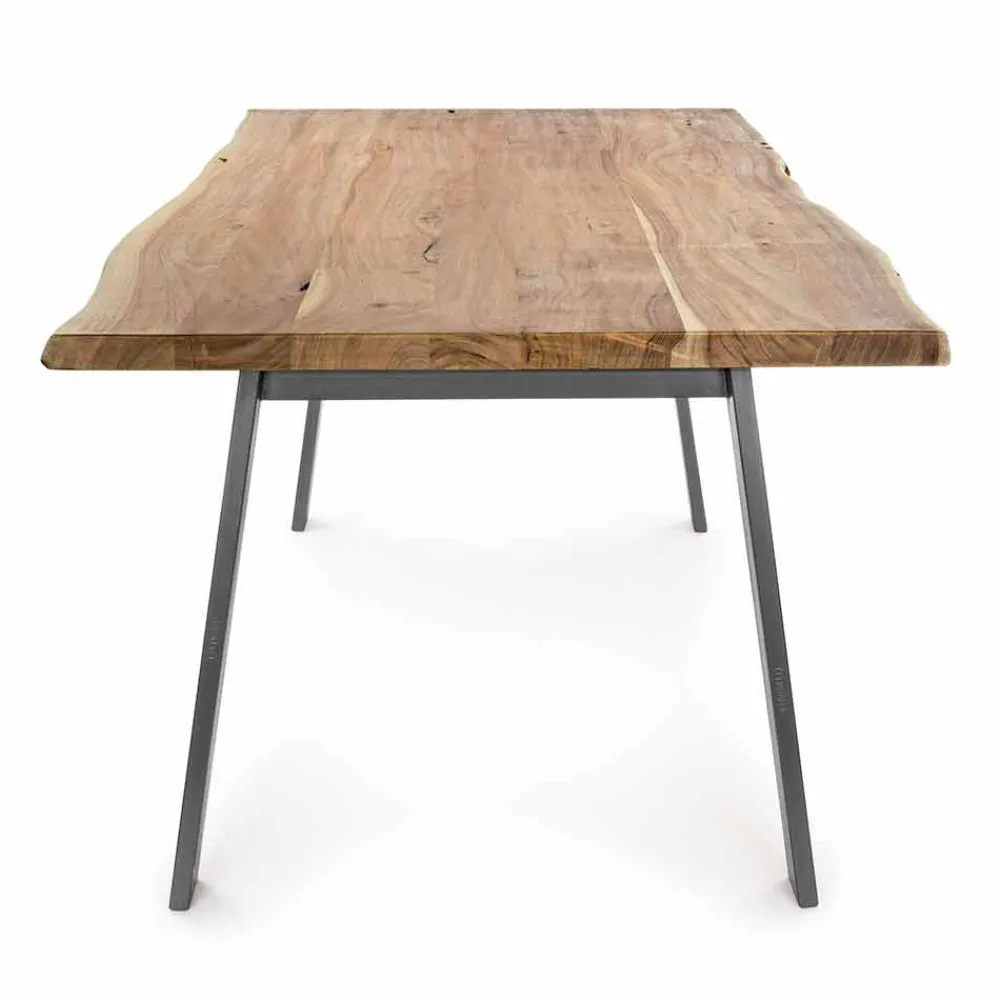 Viadurini Living Esstische-Design Esstisch aus Holz und Stahl Homemotion - Cannes