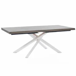 Viadurini Living Esstische-Design Esstisch aus Holz und Metall Made in Italy - Skipper