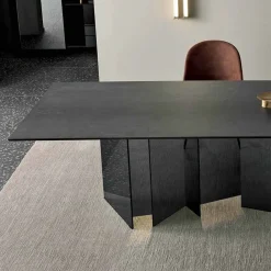 Viadurini Living Esstische Nach Mass|Esstische-Design Esstisch in Keramik und Rauchglas Basis Made in Italy - Zufällig