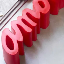 SLIDE Gartenbänke|Moderne Wohnzimmerbank-Design farbige Außen- / Innenbank Amore