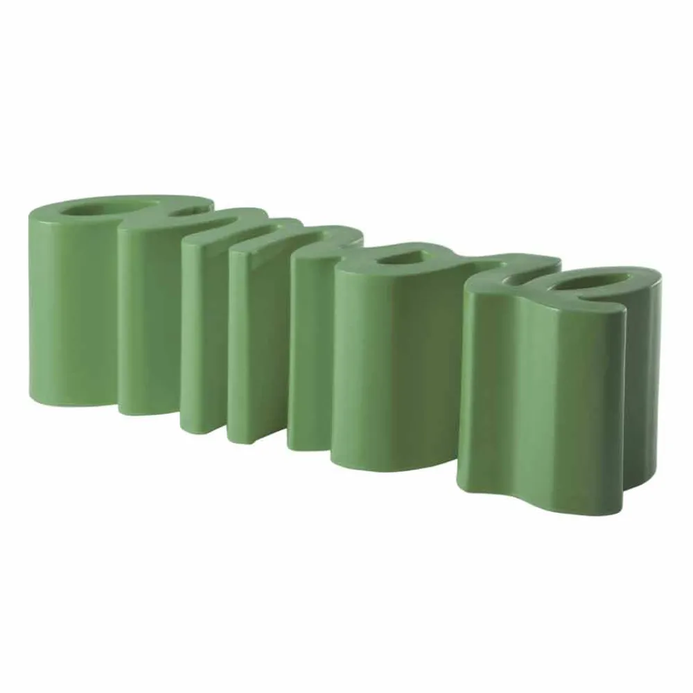 SLIDE Gartenbänke|Moderne Wohnzimmerbank-Design farbige Außen- / Innenbank Amore