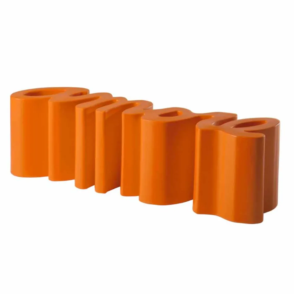 SLIDE Gartenbänke|Moderne Wohnzimmerbank-Design farbige Außen- / Innenbank Amore